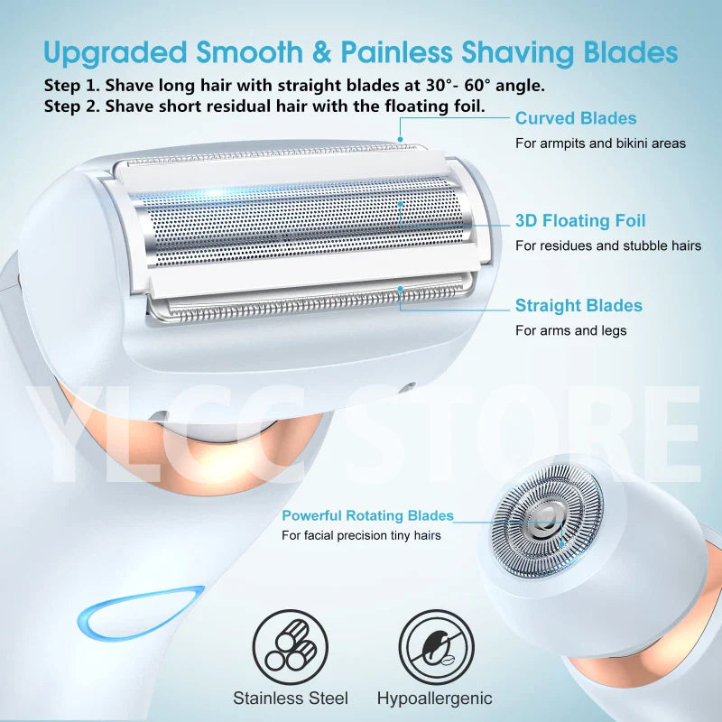 Multi-functional Women's Portable Epilator